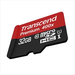 Transcend microSDHCカード 32GB Class10 UHS-I対応 400x TS32GUSDCU1