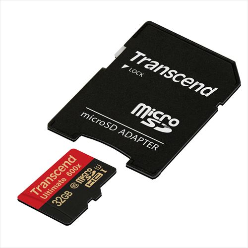 Transcend microSDHCカード 32GB Class10 UHS-I対応 SDカード変換