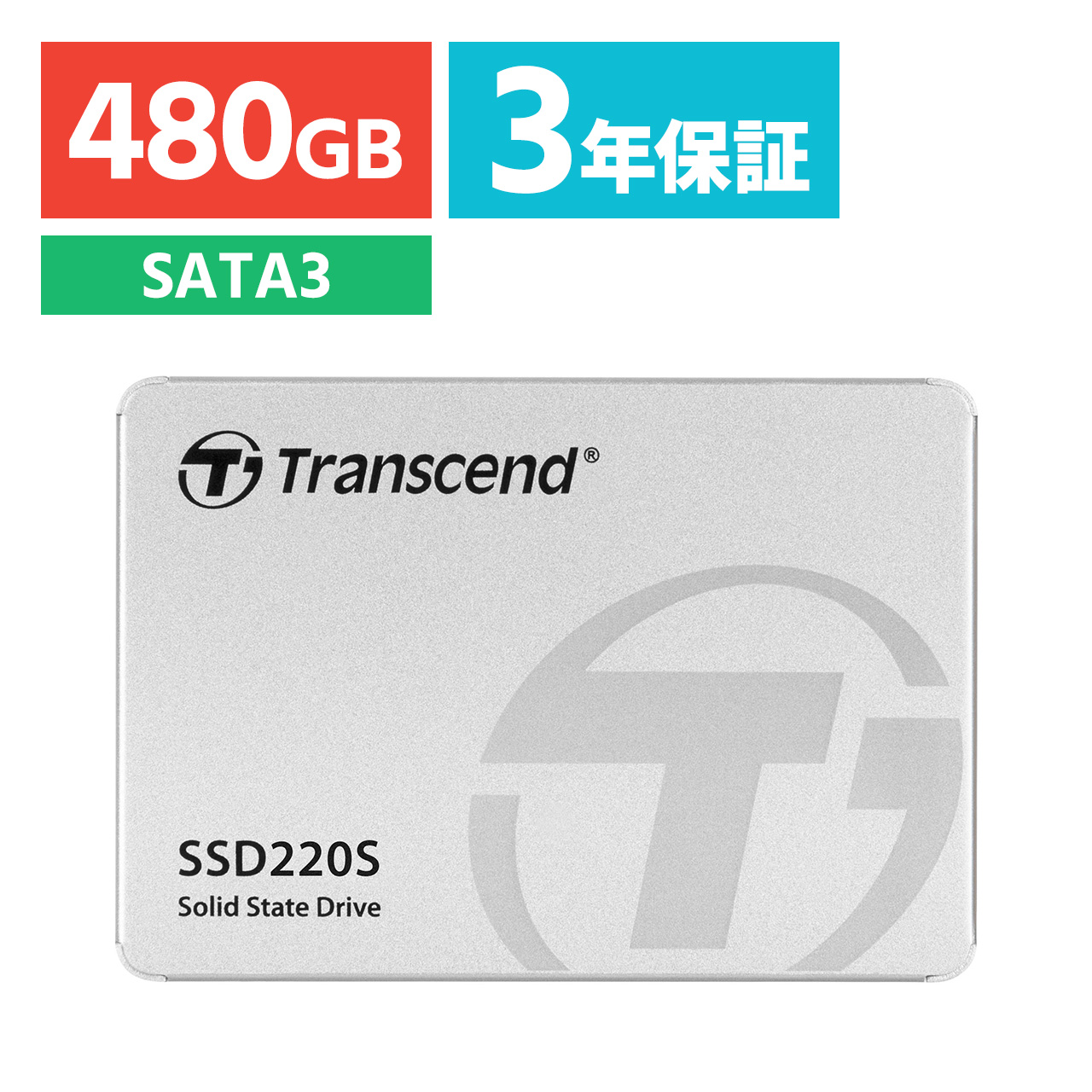 Transcend SATA-III 6Gb/s 2.5C` SSD 480GB TS480GSSD220S TS480GSSD220S