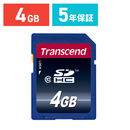 Transcend SDHCカード 4GB Class10 TS4GSDHC10