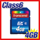 SDHCJ[h 4GB Class6 TranscendА TS4GSDHC6 TS4GSDHC6