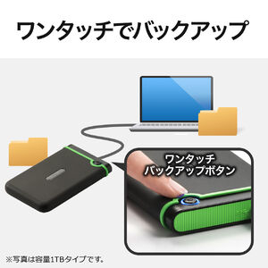 Transcend USB3.1 2.5インチ スリムポータブルHDD 耐衝撃 4TB