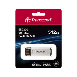 Transcend スティックSSD 512GB ESD300 Type-C ポータブルSSD 外付け