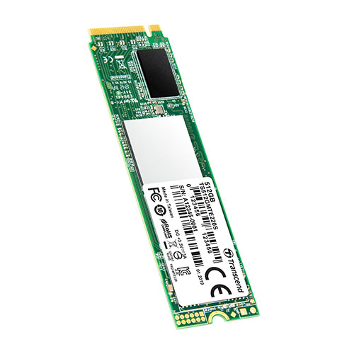 Transcend　PCIe M.2 SSD　NVMe 1.3準拠　Gen3 ×4　3D NAND　TS512GMTE220S  TS512GMTE220S