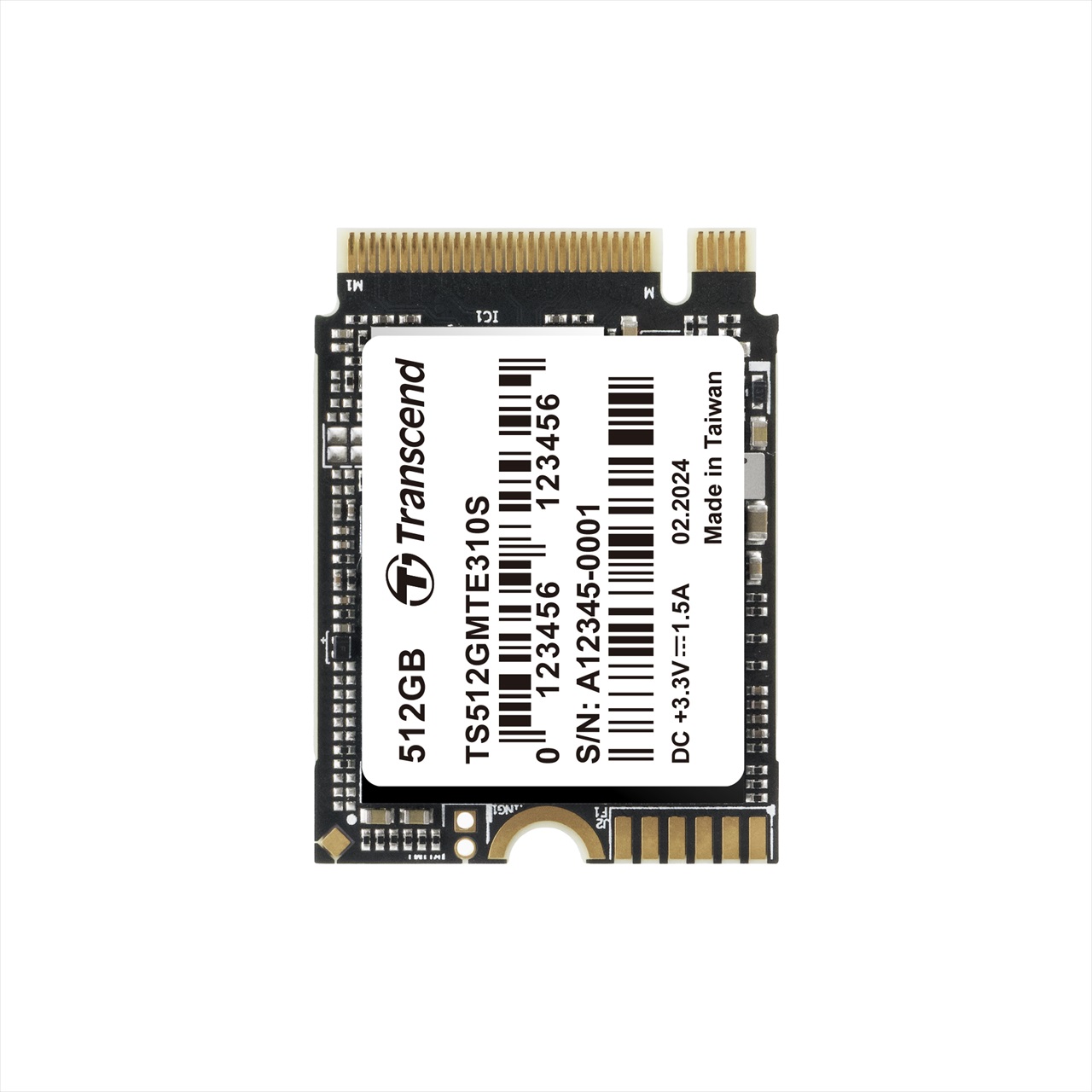 M.2 SSD 512GB NVMe PCIe Gen4~4 Type 2230  Read 3300MB/s SLCLbV MTE310S Transcend TS512GMTE310S