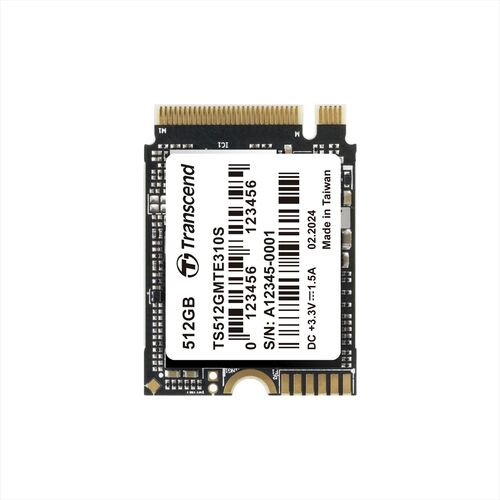 M.2 SSD 512GB NVMe PCIe Gen4~4 Type 2230  Read 3300MB/s SLCLbV MTE310S Transcend TS512GMTE310S