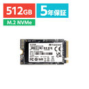 M.2 SSD 512GB NVMe PCIe Gen4�~4 Type 2242 ���� Read 5000MB/s SLC�L���b�V�� MTE410S Transcend��