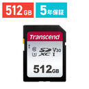 Transcend SDXCJ[h 512GB Class10 UHS-I U3 V30 TS512GSDC300S 