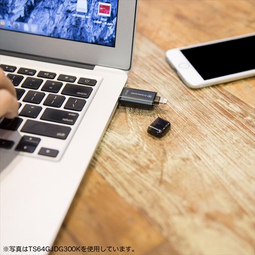 Transcend LightningEUSB 64GB JetDrive Go 300 USB3.1(Gen1)Ή TS64GJDG300R TS64GJDG300R