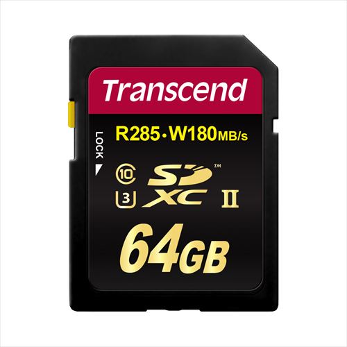 Transcend SDXCJ[h 64GB Class10 UHS-II U3Ή TS64GSD2U3 TS64GSD2U3