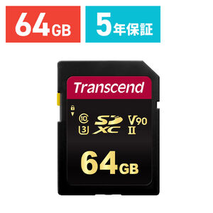 Transcend SDXCカード 64GB Class10 UHS-II V90 TS64GSDC700S