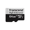 microSDXCカード 64GB Class10 UHS-I U1 高耐久 SDカード変換アダプタ付き Nintendo Switch ROG Ally 対応 Transcend製 TS64GUSD350V