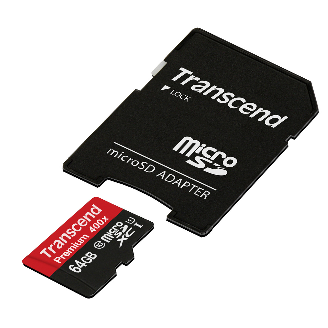 Transcend microSDXCJ[h 64GB Class10 UHS-1Ή 400x SDJ[hϊA_v^t TS64GUSDU1P TS64GUSDU1P