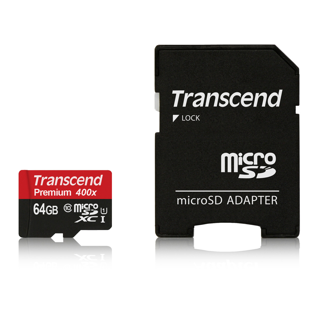 Transcend microSDXCカード 64GB Class10 UHS-1対応 400x SDカード変換