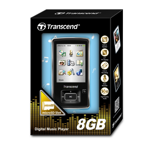 Transcend MP3v[[ T.sonic 870 8GB(TS8GMP870KEFMWIځEubN) TS8GMP870K
