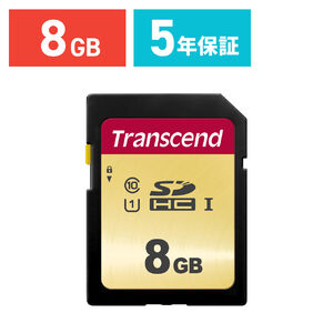 Transcend SDHCカード 8GB Class10 UHS-I TS8GSDC500S