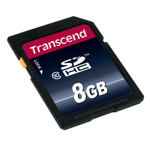Transcend 8 Go Carte mémoire SDHC Classe 10 TS8GSDHC10 20MB/s 
