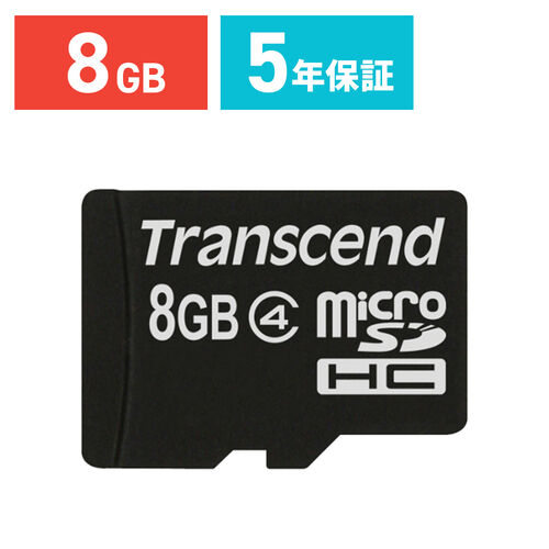 Transcend microSDHC�J�[�h 8GB Class4 TS8GUSDC4 SD�J�[�h�P�[�X�t��