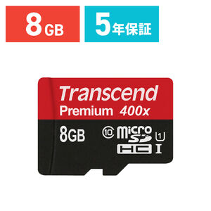 microSDHCカード 8GB Class10 UHS-I対応 400x Nintendo Switch対応 Transcend製