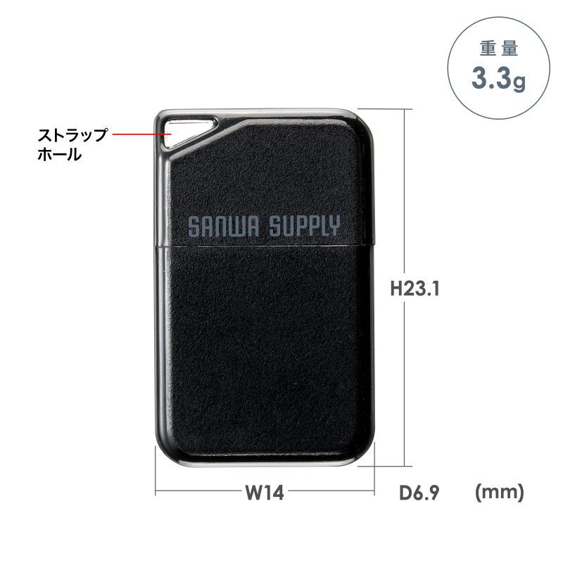 USB������ �����^ 32GB USB2.0 �L���b�v�� USB A�ڑ� �X�g���b�v�z�[���t�� ������Ή� �~�j�T�C�Y �u���b�N