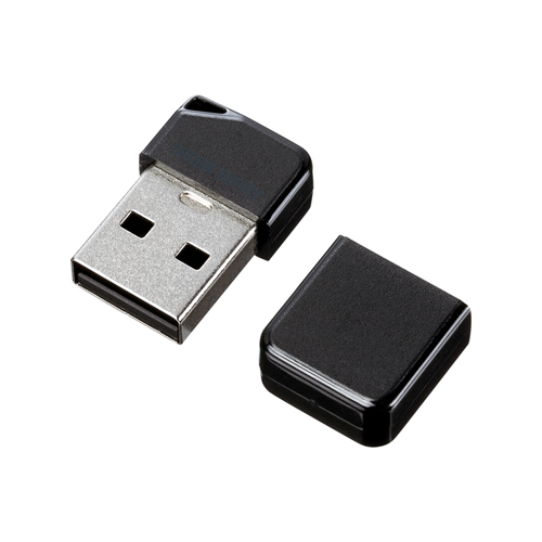 超小型USBメモリ(8GB・USB2.0・ブラック) UFD-P8GBK