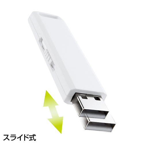 USBフラッシュドライブ（USB2.0・2GB・ホワイト） UFD-SL2GWN