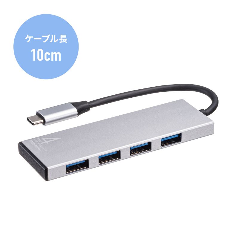 USB TypeC 4|[gnu USB A~4|[g P[ǔ^ USB3.2 Gen2Ή 10GbpsΉ A~M Windows Mac iPad Chromebook Ή USB-10TC13SV