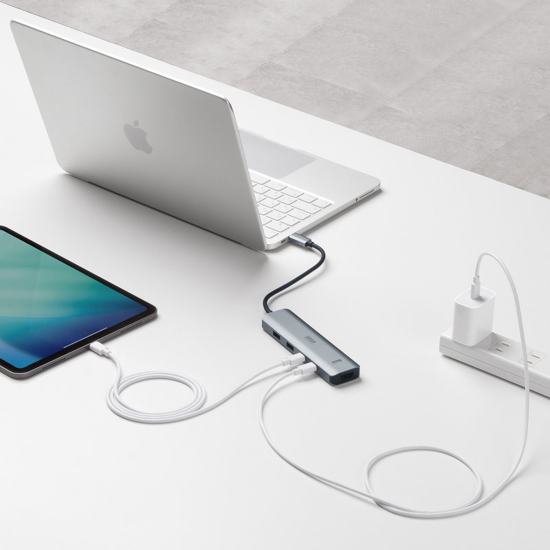 USB Type-C �n�u HDMI 8K30Hz 4K120Hz�Ή� 5in1 USB 10Gbps PD100W���� PD85W���d �ڑ������鉻 �V���o�[