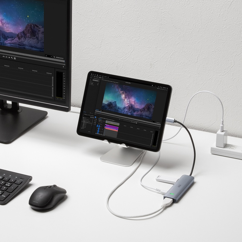 USB Type-C �n�u HDMI 8K30Hz 4K120Hz�Ή� 5in1 USB 10Gbps PD100W���� PD85W���d �ڑ������鉻 �V���o�[
