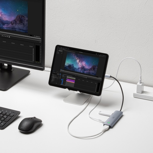 USB Type-C �n�u HDMI 8K30Hz 4K120Hz�Ή� 5in1 USB 10Gbps PD100W���� PD85W���d �ڑ������鉻 �V���o�[