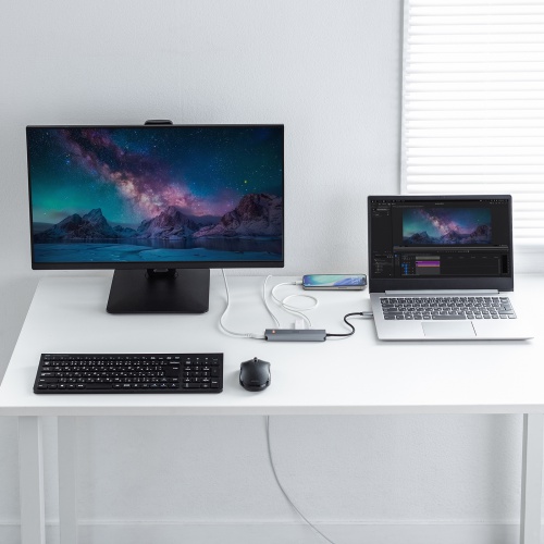 USB Type-C �n�u HDMI 8K30Hz 4K120Hz�Ή� 5in1 USB 10Gbps PD100W���� PD85W���d �ڑ������鉻 �V���o�[