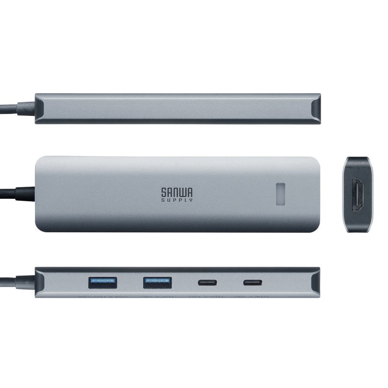 USB Type-C �n�u HDMI 8K30Hz 4K120Hz�Ή� 5in1 USB 10Gbps PD100W���� PD85W���d �ڑ������鉻 �V���o�[
