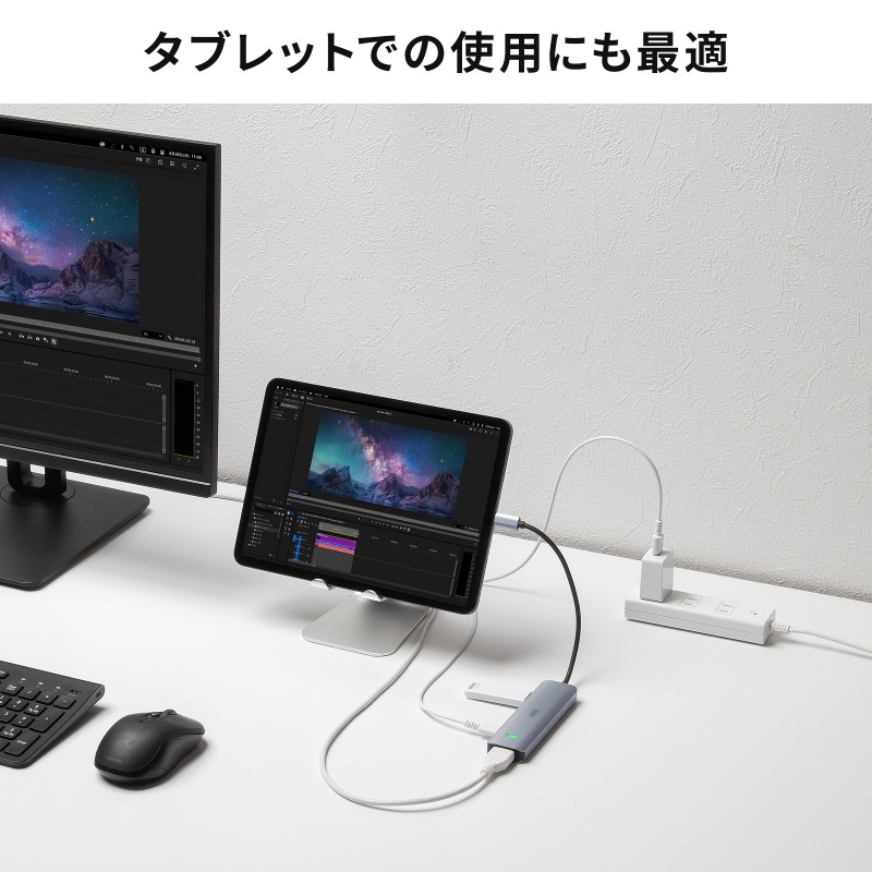 USB Type-C �n�u HDMI 8K30Hz 4K120Hz�Ή� 5in1 USB 10Gbps PD100W���� PD85W���d �ڑ������鉻 �V���o�[