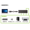 USB2.0ハブ(磁石付・スリム・4ポート)