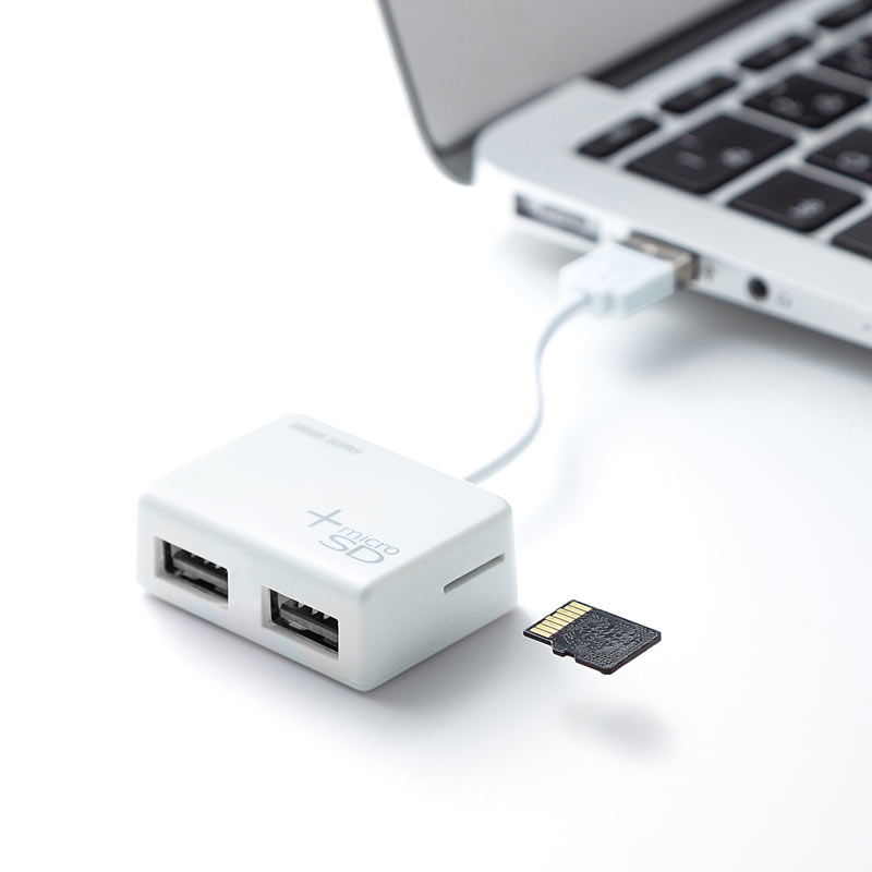 USB2.0nu(R|[gEmicroSDJ[h[_[tERpNgEzCg) USB-2HC319W