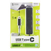 USB ハブ（Type-C・USB2.0・4ポート・ブラック）