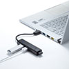 USBnu(R{EUSB3.1Gen1~1|[gEUSB2.0~3|[gEoXp[EubN) USB-3H421BK