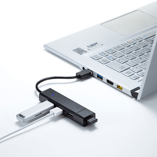 USBnu(R{EUSB3.1Gen1~1|[gEUSB2.0~3|[gEoXp[EubN) USB-3H421BK