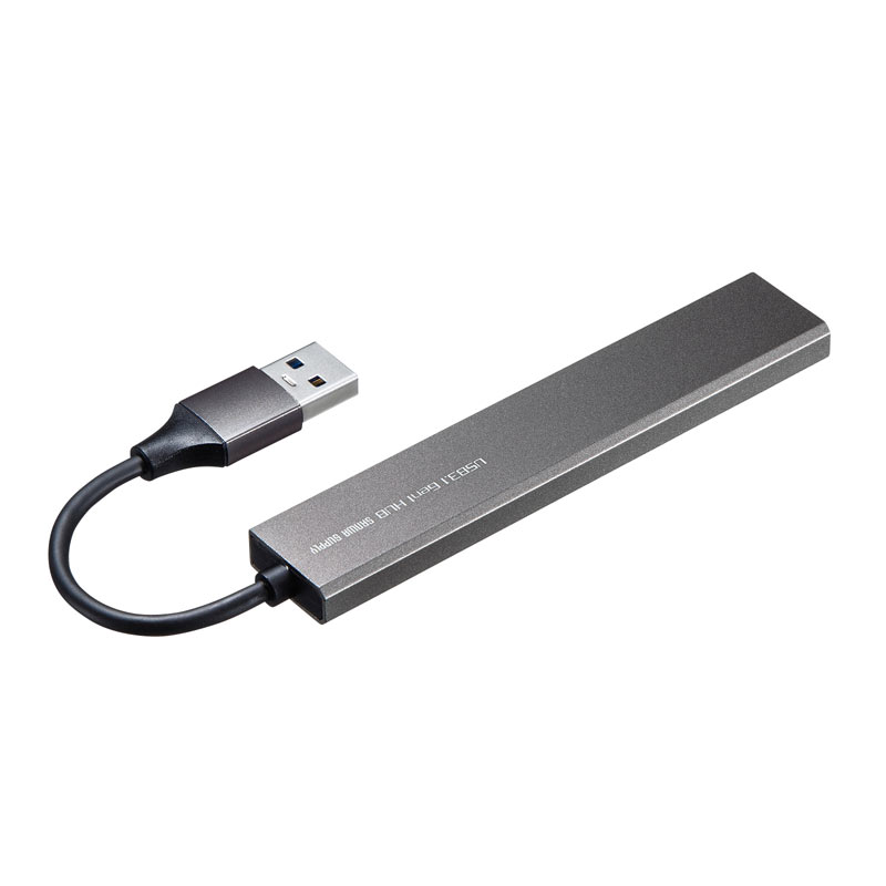 USBnu USB A 4|[g USB3.2 Gen1 X RpNgTCY oXp[ 6cm A~ USB-3H423SN