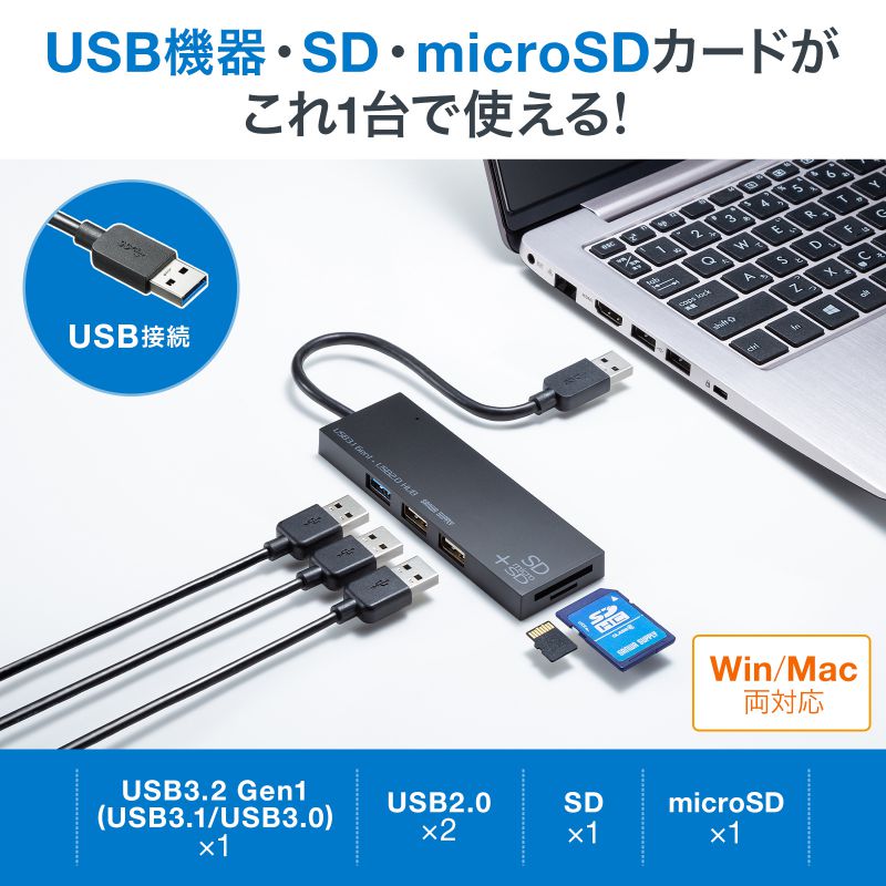 USB3.1+2.0R{nu@J[h[_[t USB-3HC316BKN
