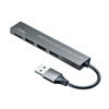 USB 3.2 Gen1+USB2.0 コンボ　スリムハブ(カードリーダー付き）