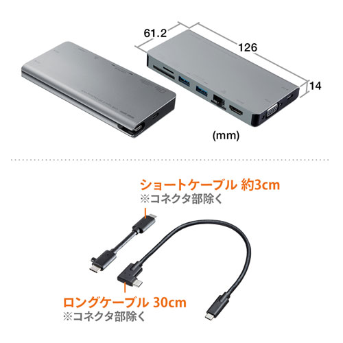 人気大割引 USB Type-C ドッキングハブ(HDMI・LANポート搭載) SANWA SUPPLY (サンワサプライ) USB