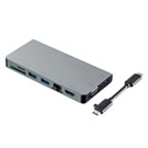 USB Type-C hbLOXe[V oC^Cv PD/45WΉ 4KΉ 8in1 HDMI VGA Type-C USB3.0~2 LAN SD/microSD e[N ݑΖ
