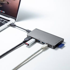 USB Type-C ドッキングハブ（HDMI・LANポート・カードリーダー