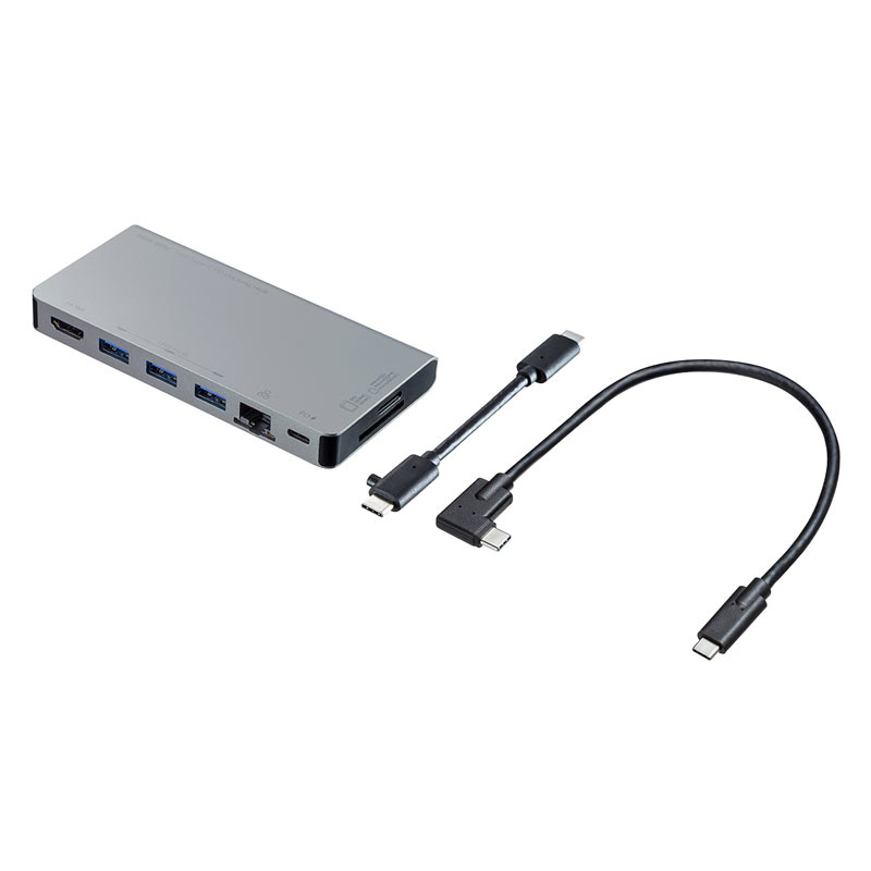 USB Type-C ドッキングハブ（HDMI・LANポート・カードリーダー搭載） USB-3TCH14S2