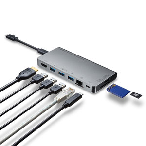 USB Type-C ドッキングハブ（HDMI・LANポート・SDカードリーダー付き