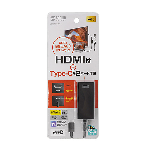 USB Type-Cnut HDMIϊA_v^ USB-3TCH34BK