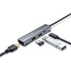 USB Type-C ドッキングステーション PD/60W対応 4K対応 4in1 HDMI Type-C USB3.0 USB2.0 テレワーク リモート 在宅勤務 ガンメタ ケーブル長30㎝