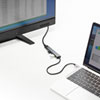 USB Type-C ドッキングステーション PD/60W対応 4K対応 4in1 HDMI Type-C USB3.0 USB2.0 ケーブル長30㎝ USB-3TCH37GM