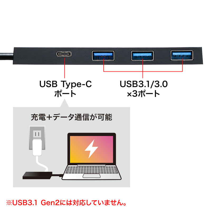 USB Type-CnuiUSB3.1 Gen1~3|[gEUSB PDΉEubNj USB-3TCH8BK
